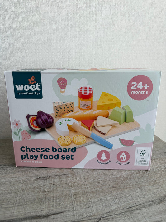 🧀 Houten Kaasplank Speelset – 16-delig
