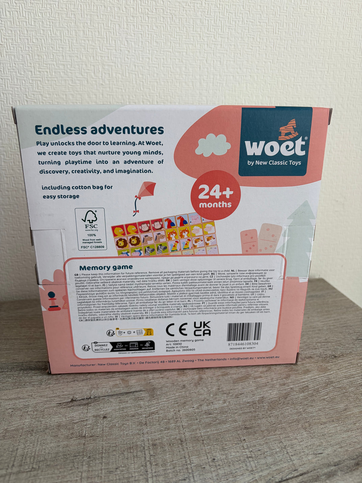 Houten Memory Dieren – 33-delig 🦁
