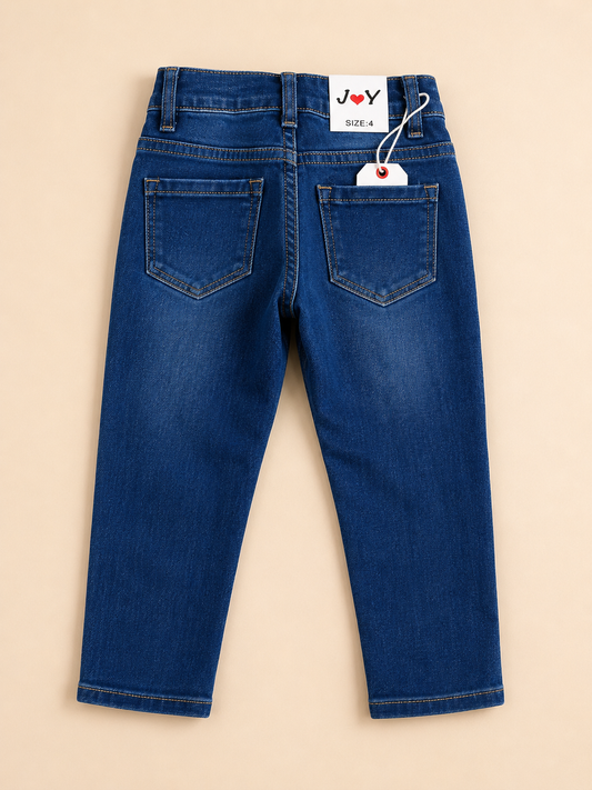 Jeans met studs details - Blauw