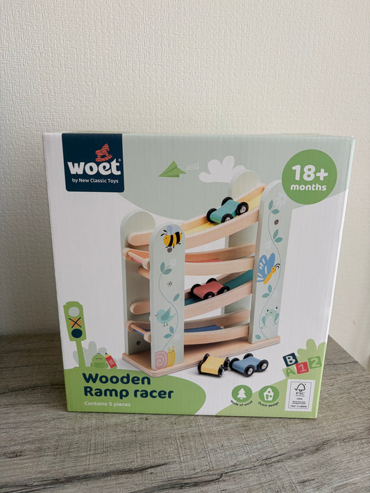 Houten Autobaan / Ramp Racer – 5-delig 🚗