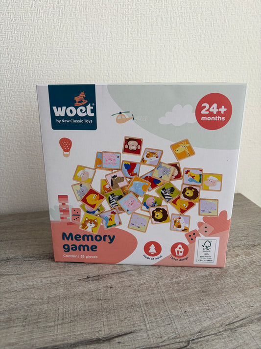 Houten Memory Dieren – 33-delig 🦁